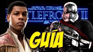 FINN y PHASMA GUÍA de HÉROES y VILLANOS  STAR WARS BATTLEFRONT 2 [upl. by Nuli]