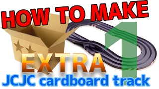 【How to make】Tamiya Mini 4WD JCJC cardboard track 【ExtraPart1】 [upl. by Elleb186]