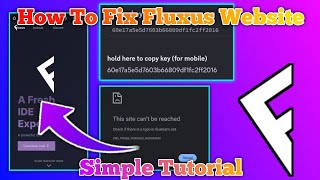 UPDATE  FLUXUS NEW UPDATE  HOW TO BYPASS FLUXUS WEBSITE  HOW TO FIX FLUXUS WEBSITE  FIX FLUXUS [upl. by Osman]