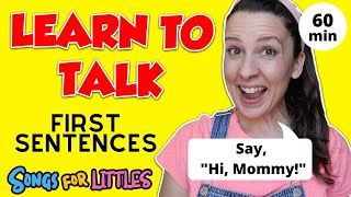 First Sentences for Toddlers  Learn to Talk  Toddler Speech Delay  Speech Practice Video English [upl. by Aramahs]