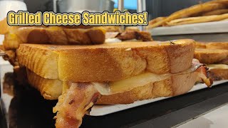 Grilled cheese sandwiches grilledcheesesandwich foodie bacon [upl. by Refinney]