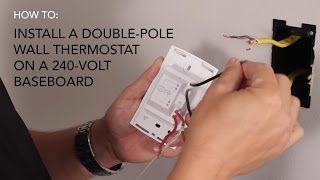 How to install Wall thermostat  doublepole on 240V baseboard  Cadet Heat [upl. by O'Carroll]