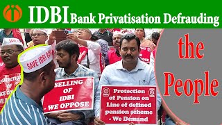 Latest News IDBI Privatization A Betrayal of Public Trust breakingnews idbibanknews [upl. by Kizzie]