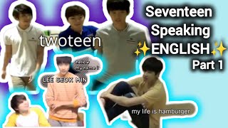 Seventeen Speaking ✨ ENGLISH ✨ [upl. by Yakcm53]