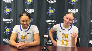 Azjah Reeves and Lyla Kahrimanovic Postgame vs Southeastern Baptist College [upl. by Myrlene]