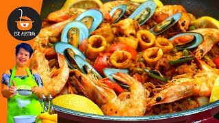 Easy Special Seafood Paella Pinoy Style Pinoy Style Seafood Paella  Panghandaan recipe [upl. by Leunamme]