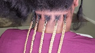 HOW TO TUCK KNOTLESS BRAIDS  DETAILED TUTORIAL [upl. by Romain]