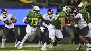 Highlights No 3 Oregon dominates second half in 3824 win over Washington State [upl. by Eisinger]