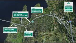 SR 520  Eastside design simulation  SR 520 Program  April 2009 [upl. by Anitreb]