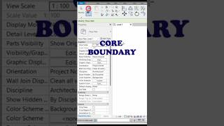 Revit Wall Core Boundary revit details [upl. by Eleets]