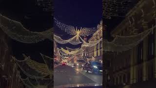 Christmas lights are up in my beautiful home city 🥰🎄 christmas london fyp viral tistheseason [upl. by Nosiaj]