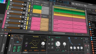 Polyrhythms Polymeter and how to combine Note Clips in Bitwig [upl. by Tierell]