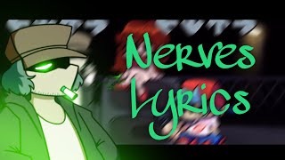 Friday night Funkin’ Nerves Lyrics VS Garcello Mod [upl. by Stormi]