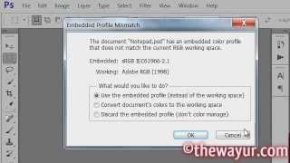 Disable embedded profile mismatch pop up in photoshop [upl. by Peoples]