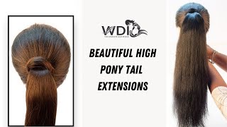 How to wear ponytail extensions  ponytail extensions for short natural hair [upl. by Nigrom]