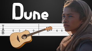 OST Dune  Leaving Caladan Hans Zimmer Guitar Tutorial Guitar Tabs Guitar Lesson [upl. by Seamus309]