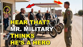 Bikers Mess with the WRONG Soldiers at Gas Station [upl. by Zosi]