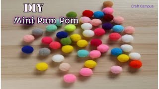 Mini Pom Pom Making  How To Make Pom Pom with Your Fingers  Pom Pom Craft Ideas  Youtubeshorts [upl. by Meehsar784]