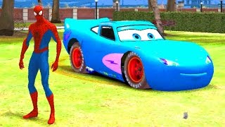 Disney Pixar Nursery RhymesLightning McQueen Cars Spidermanamp Cars 2 Marvel [upl. by Pentheam73]