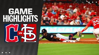 Guardians vs Cardinals Game Highlights 92024  MLB Highlights [upl. by Aniuqaoj]