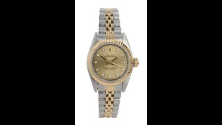 Rolex Oyster Perpetual Pre Owned Watch Ref 69173 [upl. by Rats30]