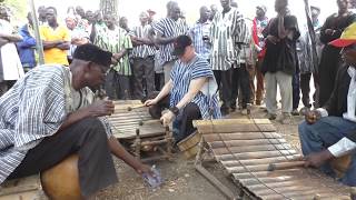 Traditional Gyil Bernard Woma amp Jerome Balsab Perform Bine at a Dagara Funeral [upl. by Jermyn]