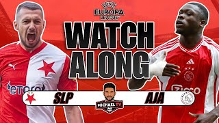 SK Slavia Prague 11 Ajax Live  Europa League  Watch Along [upl. by Lon]