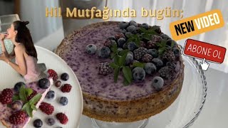 Yaban Mersinli Cheesecake Denedim enfes bir lezzet [upl. by Johm]