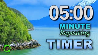 5 Minute Timer Repeating 4 Hours  ⏰ Beeping Alarm  No Music  Study Aid FirstClassTimers [upl. by Demaria]