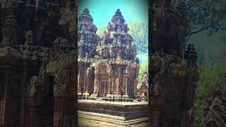 Banteay Srei dedicated to Shiva God angkorwattemple history travel angkorwat [upl. by Dearr264]