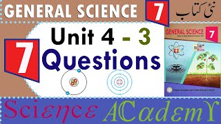 Science 7 Unit 4 Questions  7th Science SNC New book Unit 4 [upl. by Atnuahc]