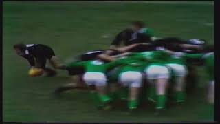 BIG HIT  NEW ZEALAND ALL BLACKS V IRELAND  1976 RUGBY UNION TEST MATCH [upl. by Ahsikam]