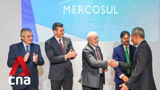 Singapore South American bloc Mercosur enter firstever deal to deepen economic ties [upl. by Ardella]