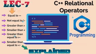 Lecture 7  Relational Operators  C Course [upl. by Naginnarb129]