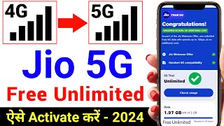 Jio 5G Kaise Activate Kare  Jio 5G Unlimited Data  Jio 5G Setting  Jio 4G Sim ko 5G Kaise Banaye [upl. by Hadik331]