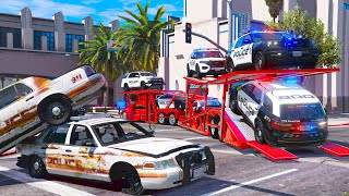 Upgrading Worst to Best Police Cars in GTA 5 RP [upl. by Gennaro]