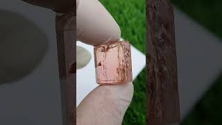 Raw Pink Topaz Stone from Katlang Pakistan Facet Rough Crystal [upl. by Mixie]