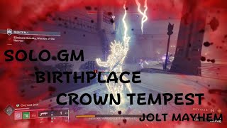 Destiny 2 Solo GM Birthplace Jolt Mayhem [upl. by Azirb584]