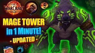 Defeat Guardian Druid Mage Tower In 1 Minute Easy ✅ WAR WITHIN Guide 1102 [upl. by Naenaj]