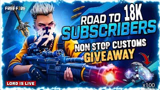 Free Fire Live Giveaway  FF Live Giveaway  FF Redeem Code Giveaway  Free Fire Live  FF Live [upl. by Sutsugua888]