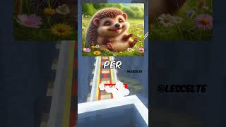 Un riccio tristissimo 🦔🥹perte ai chatgpt minecraft animali [upl. by Rehoptsirhc]