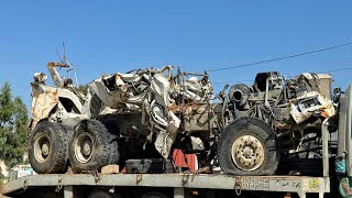 Hino Truck Cabin was Fully Destroyed by Road Accident  Complete Truck Restoration Process by HT [upl. by Ocir]