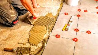 TILES LAYING amp GROUTING YOURSELF LITTLE EXPERIENCE amp GOOD RESULTS INSTRUCTIONS FOR DIY BEGINNERS [upl. by Lebasiairam]