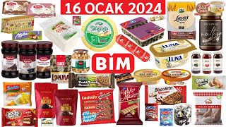 RESMİ KATALOGDAN İZLEYİN ✅  BİM 16 OCAK 2024  GIDA ABUR CUBUR  BİM İNDİRİMLERİ  Bim Aktüel [upl. by Ryun]