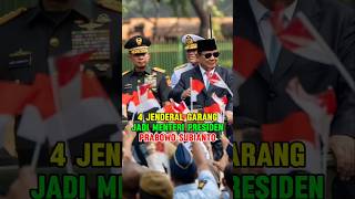 4 JENDERAL GARANG JADI MENTERI PRESIDEN PRABOWO SUBIANTO [upl. by Oby]