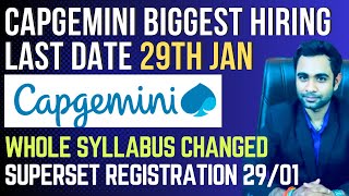 🔴Capgemini Biggest Hiring Update 2024  Whole Pattern Changed  Apply through Superset [upl. by Ynaffi]