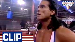 Contender Scores Big Against Gladiator Nitro  American Gladiators [upl. by Frymire]