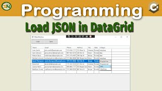 C Load JSON into Datagrid How to use Newtonsoft to Serialize and Deserialize Data [upl. by Countess978]