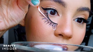 Easiest Ways To Apply False Lashes Without Glue [upl. by Ritch]