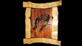 Rustic Scroll Saw Portrait  Woodworking  HowTo [upl. by Jeannette]